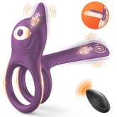 3 in 1 Multifunctional Penis Cock Ring with 10 Vibrating Modes - Seductiva